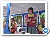 Sam and Mary on the boat